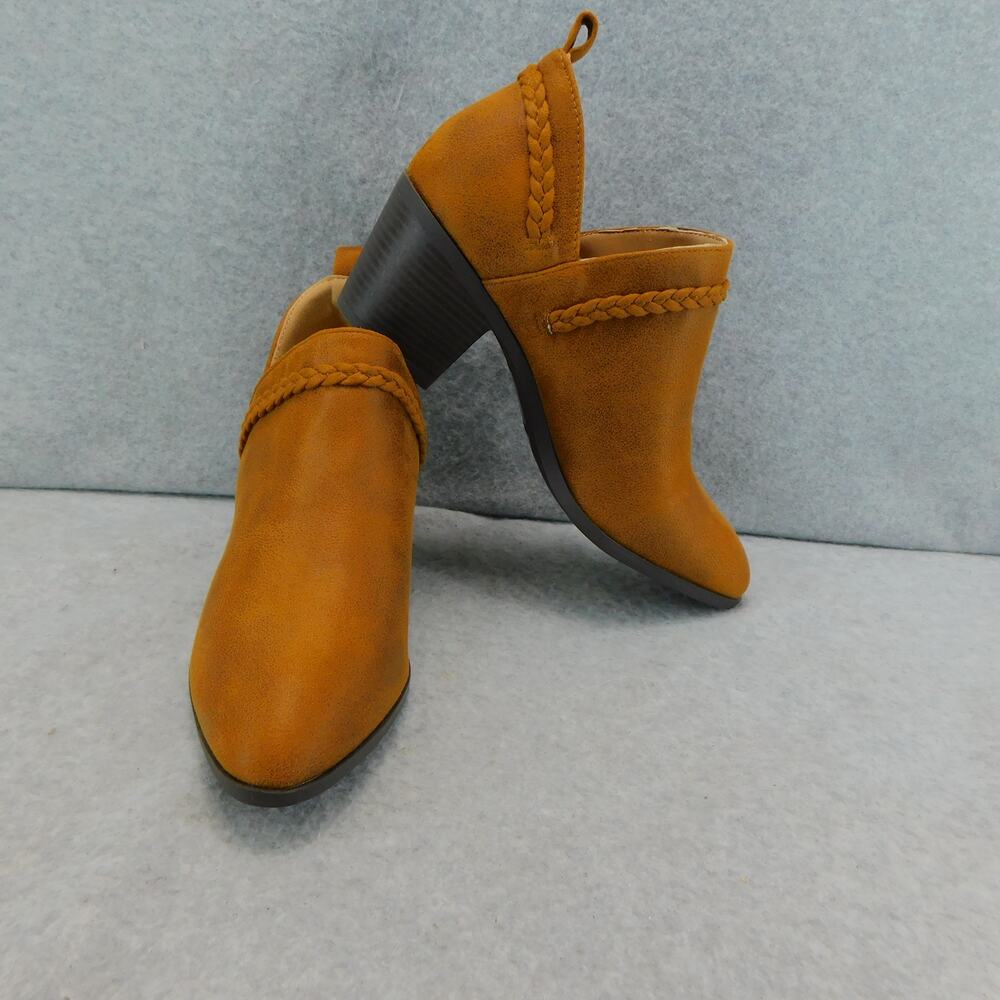 Journee Collection Women's Sophie Ankle Bootie Brown Size 7.5 - Picture 4 of 11